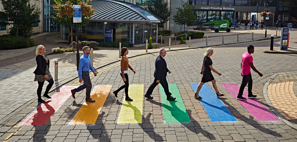 LGBTQ+ Zebra Crossing